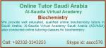 online biochemistry female tutor all over world