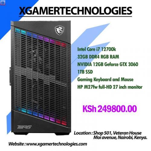 New core i7 12700k tower computer with free PC games