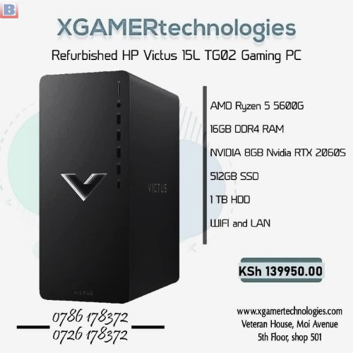 Reconditioned HP Victus 15L gaming desktop tower PC