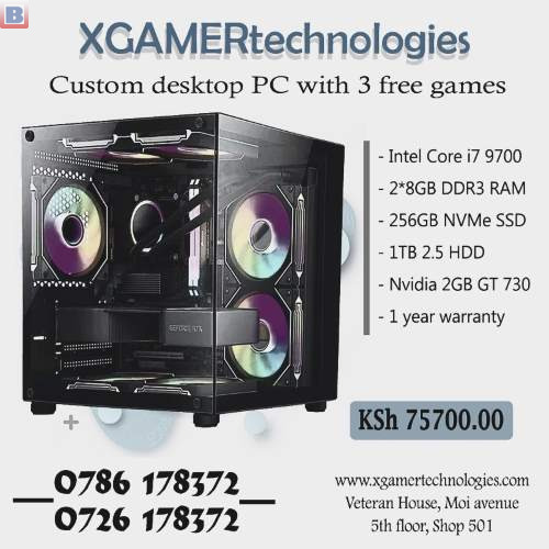 Custom crafted Xgamertechnologies Core i7 desktop