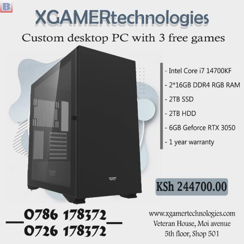Custom crafted XgamerTechs 14th gen Core i7 desktop