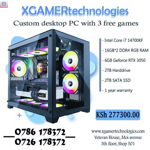 Custom Core i7 14700KF XGAMERTechs desktop build