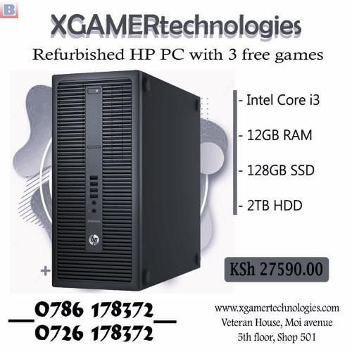 Simple revamped Core i3 HP tower computer PC