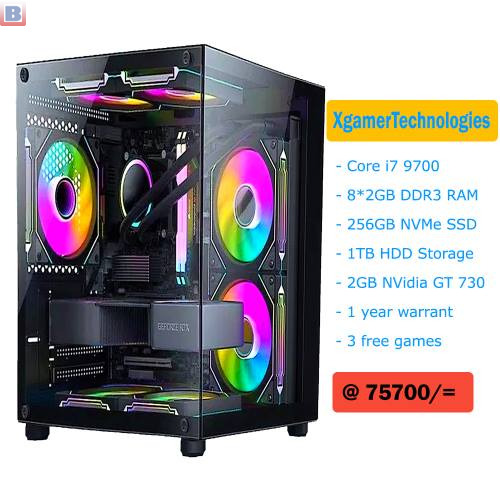 Core i7 9700 custom built desktop computer