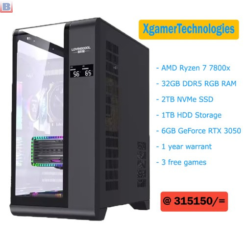 AMD Ryzen 7 custom built mid tower desktop