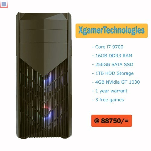 New custom Core i7 9700F desktop tower PC