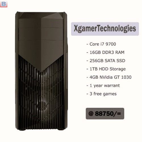 New Core i7 9700F gaming tower computer PC
